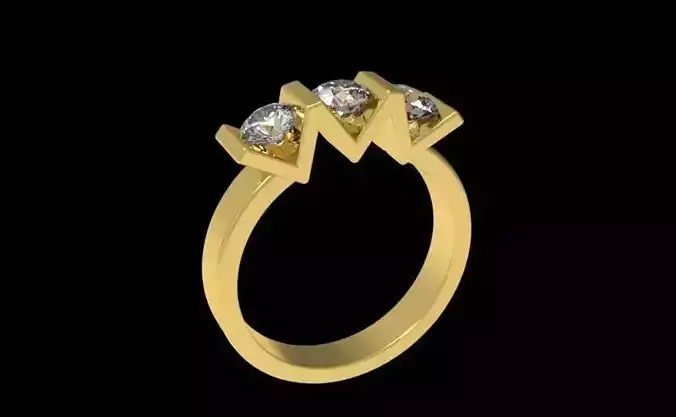 Three Diamond Ring 10