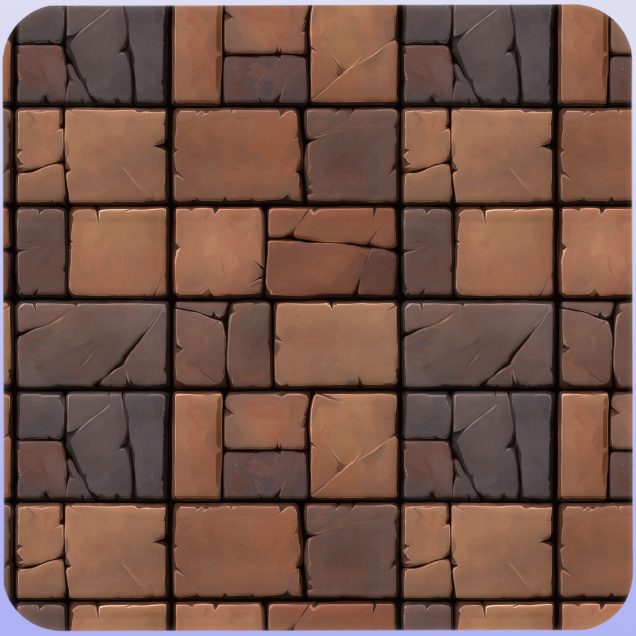 Stylized Stone Floor Seamless Texture Texture_4
