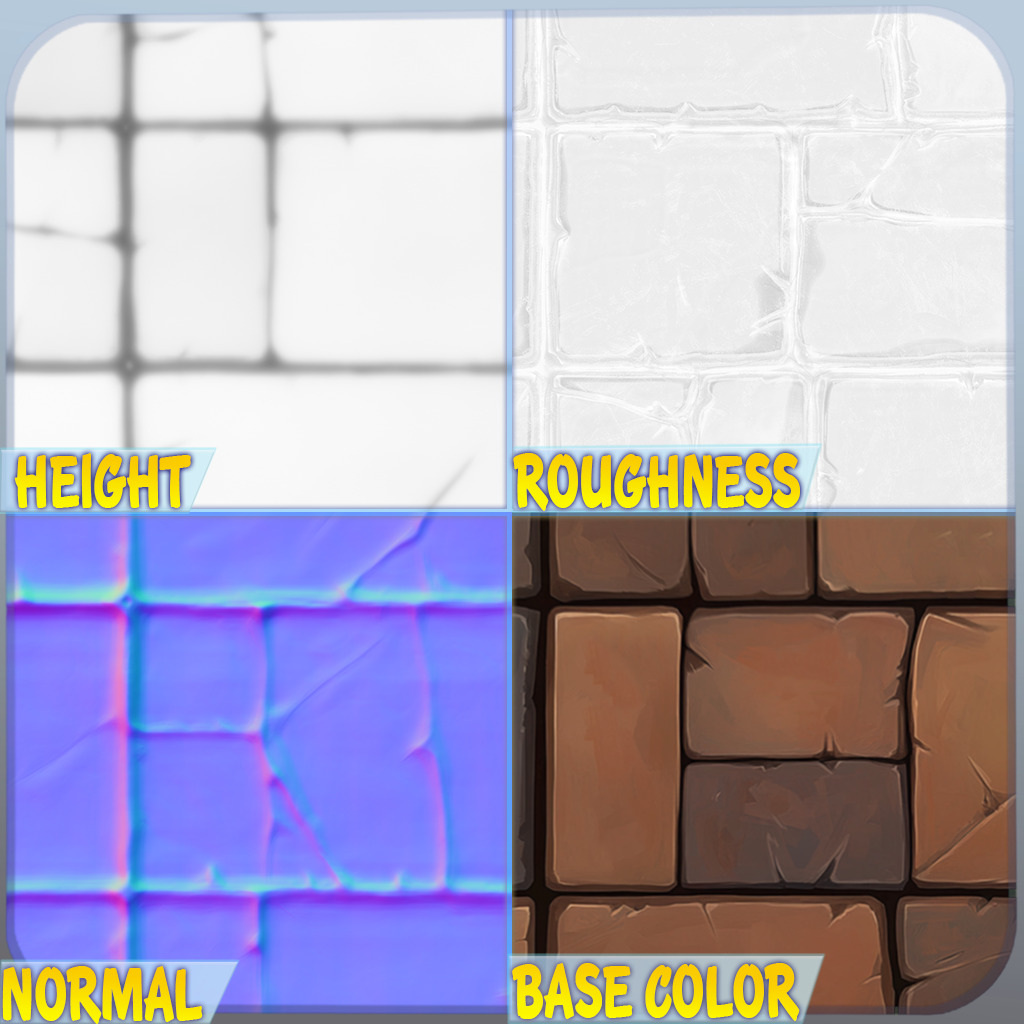 Stylized Stone Floor Seamless Texture Texture_1