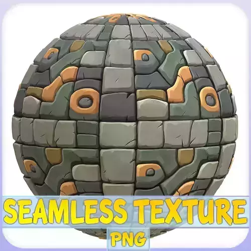 Stylized Stone Floor Seamless Texture