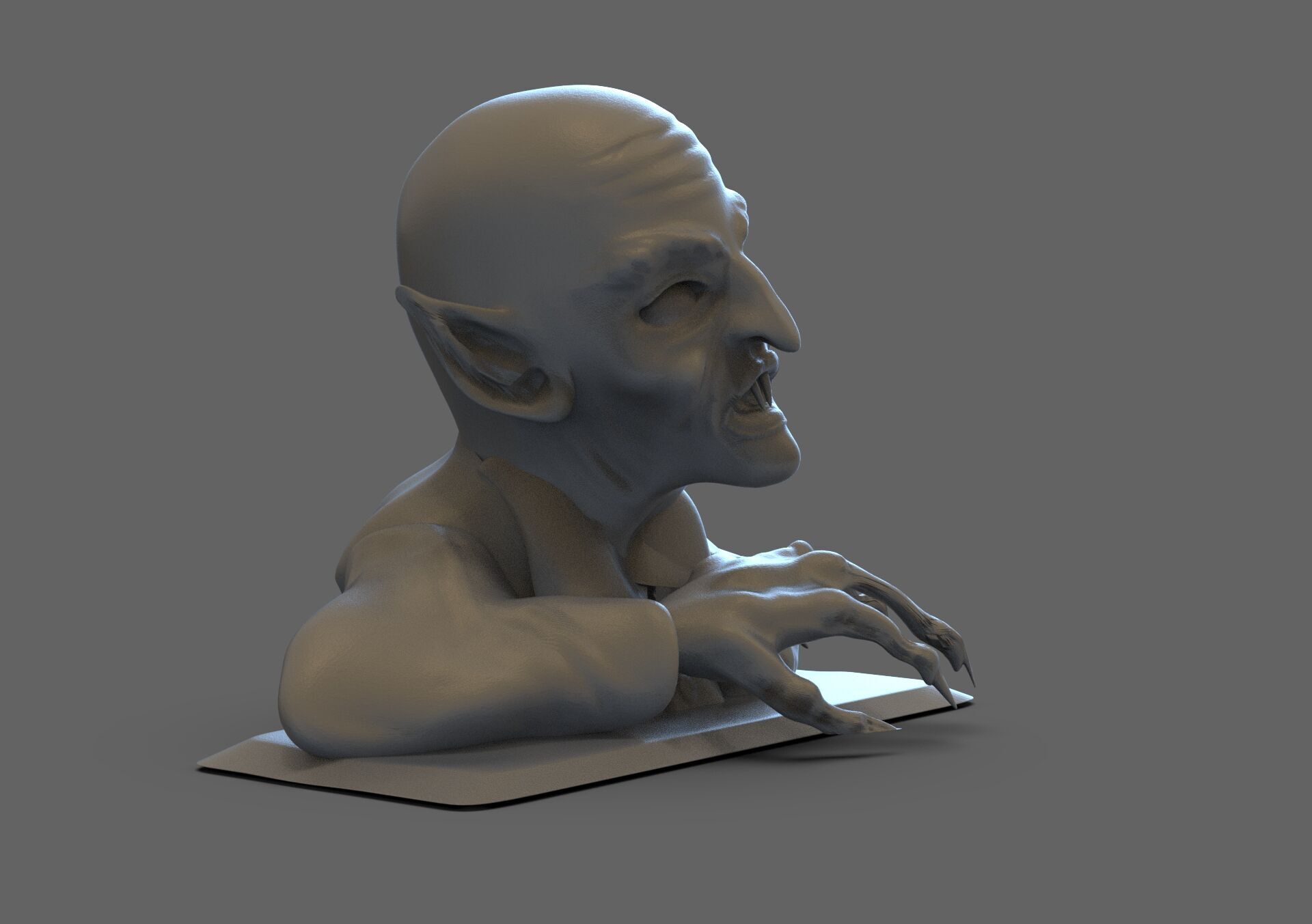 Nosferatu Bust 3D print model_2