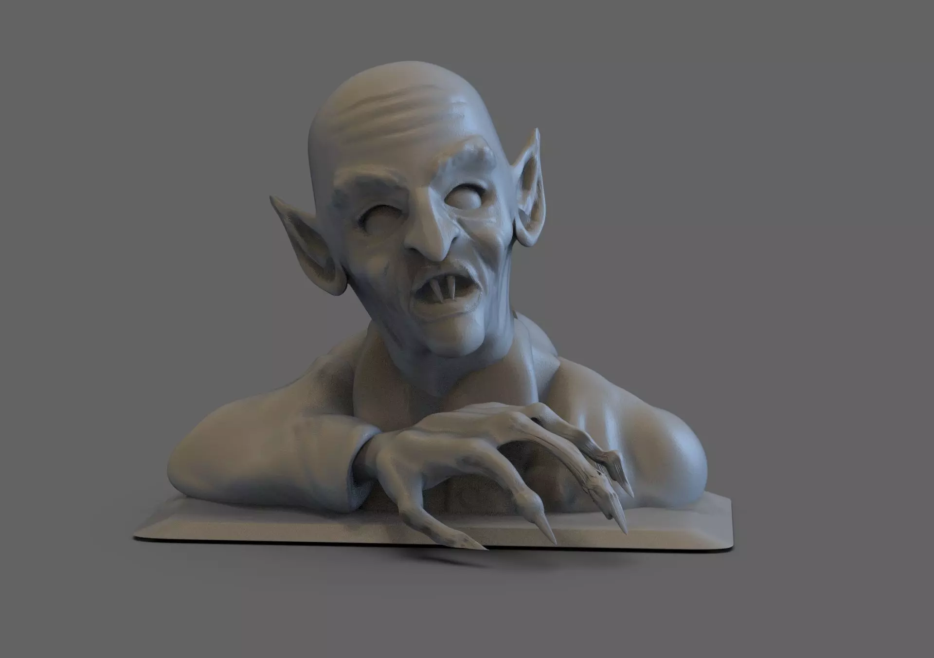 Nosferatu Bust 3D print model_0