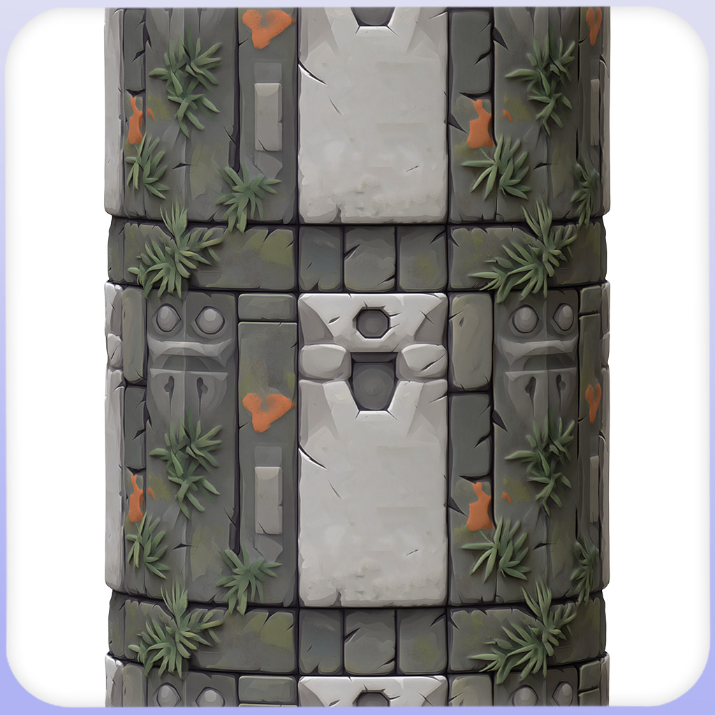 Stylized Stone Floor Seamless Texture Texture_3