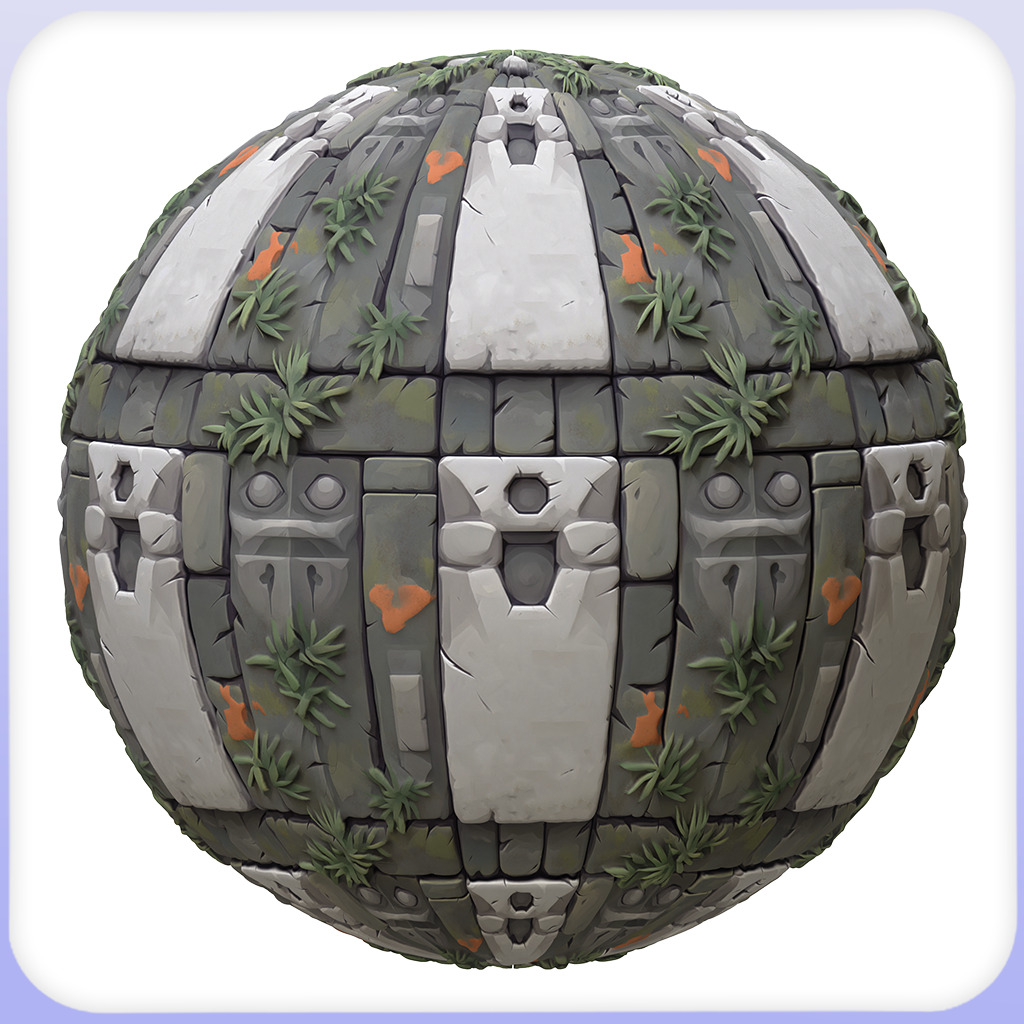 Stylized Stone Floor Seamless Texture Texture_2