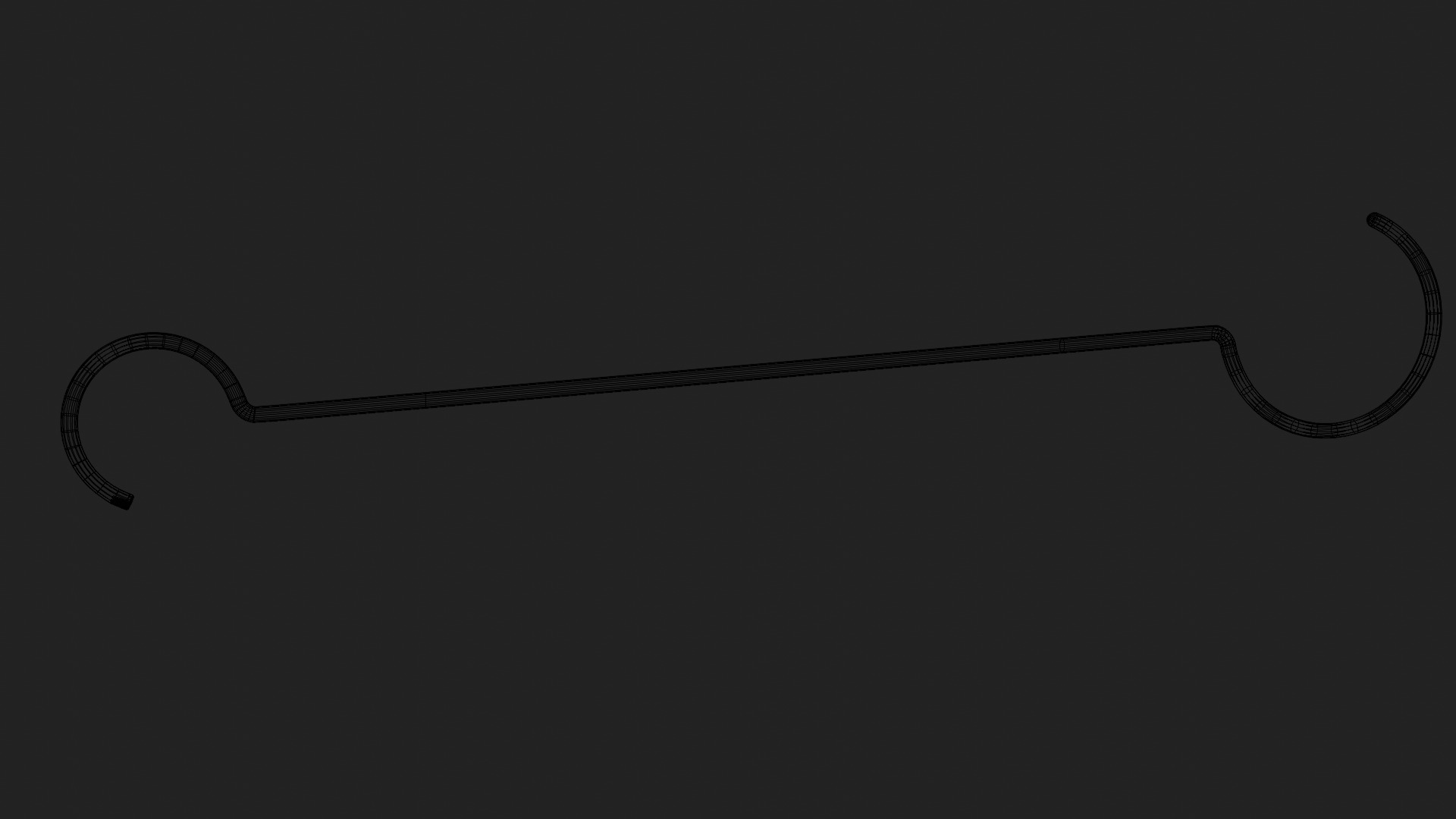 Double sided crook 3D model_1