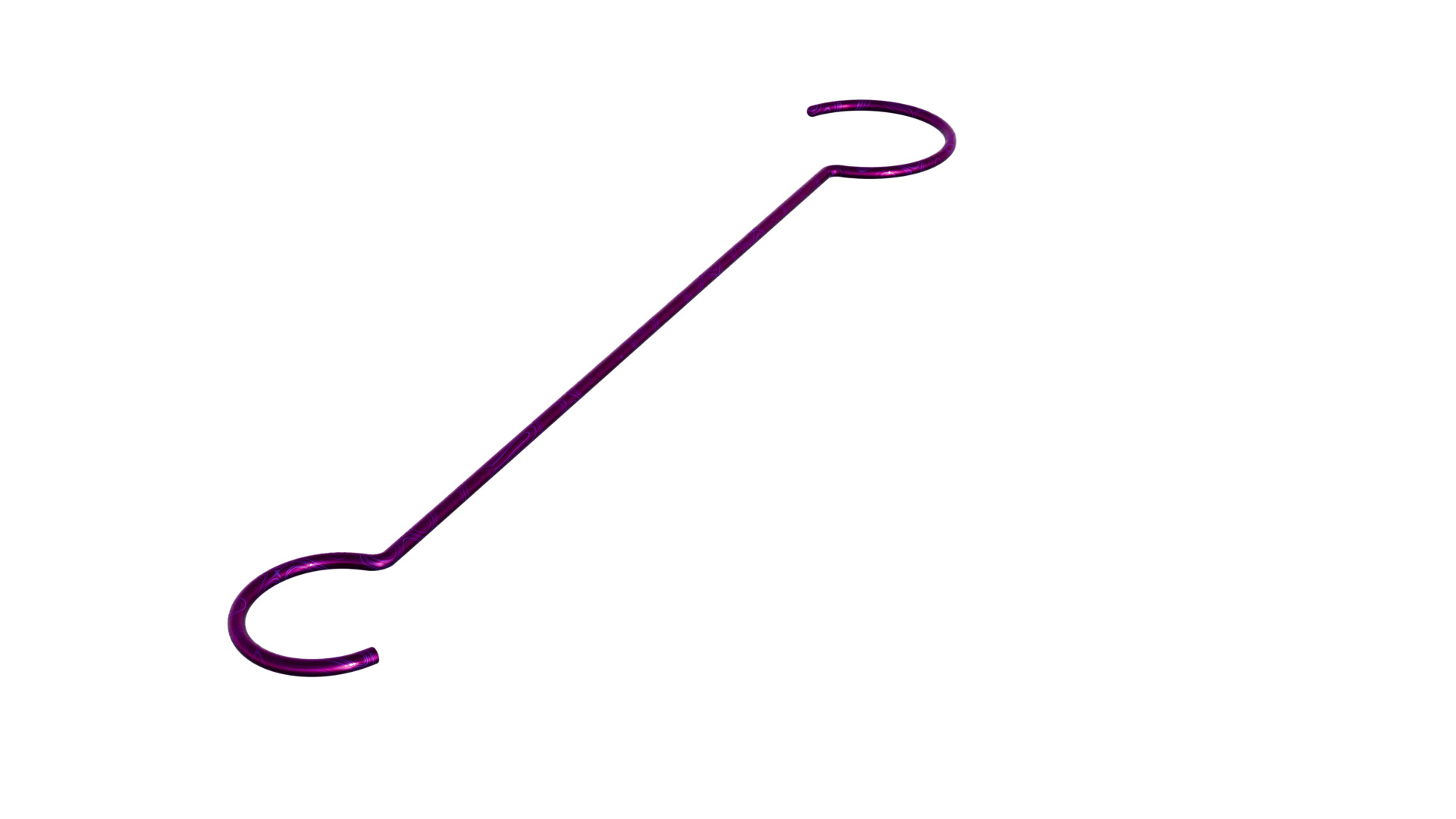 Double sided crook 3D model_3