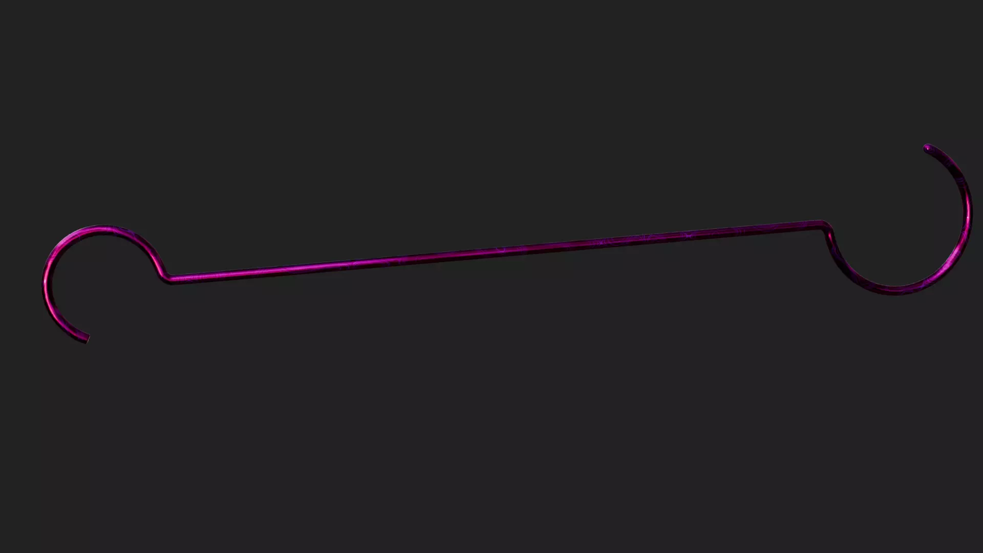 Double sided crook 3D model_0