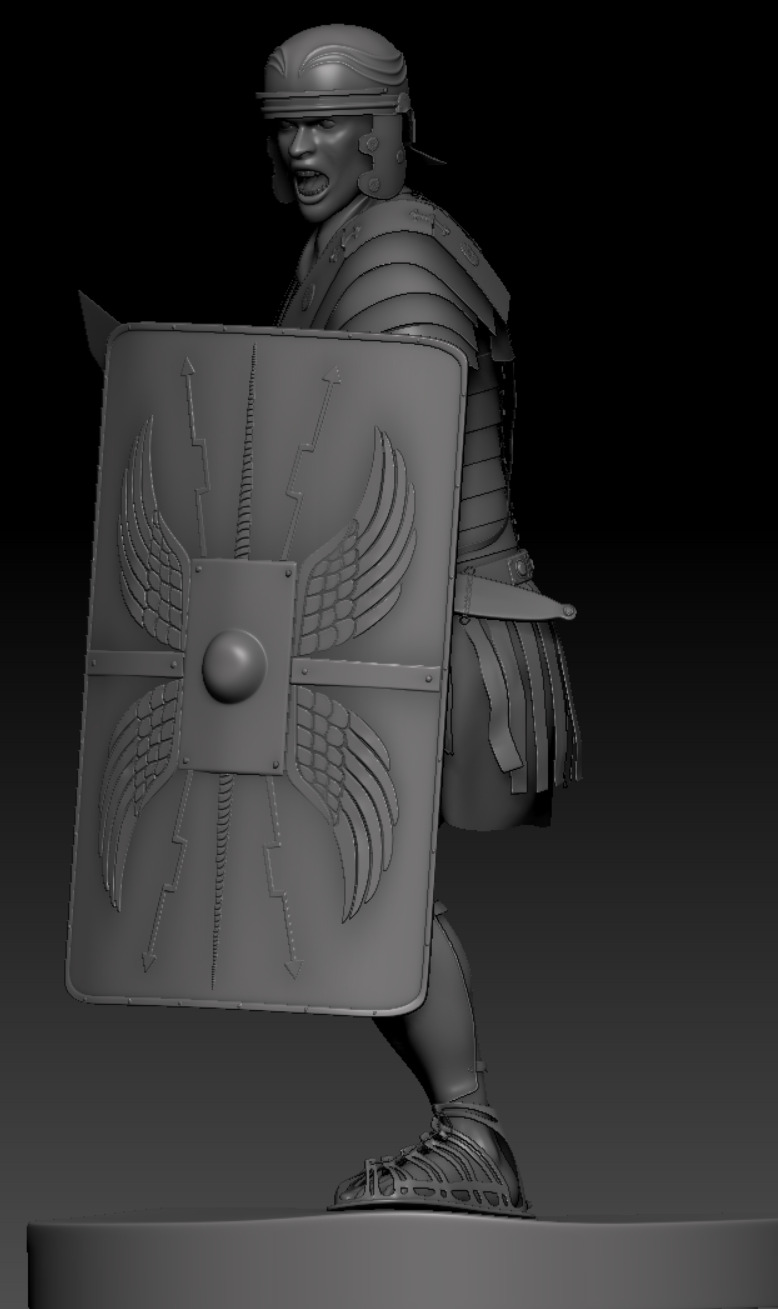 Roman Legioner 3D print model 3D print model_4