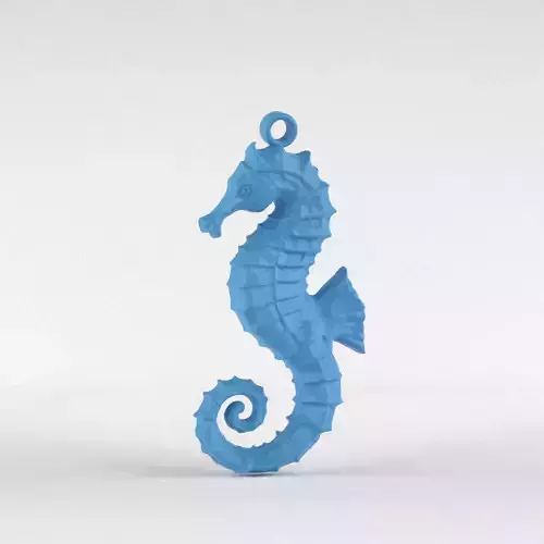 A Seahorse Pendant 3D print model