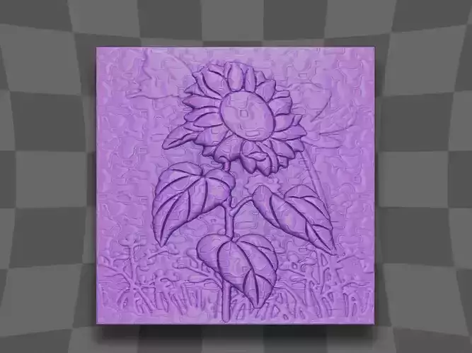 The Sunflower design 3D print model