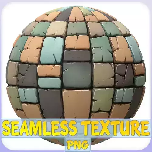 Stylized Stone Floor Seamless Texture