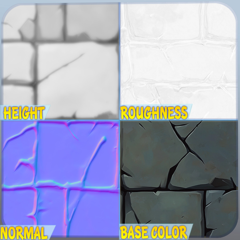 Stylized Stone Floor Seamless Texture Texture_1