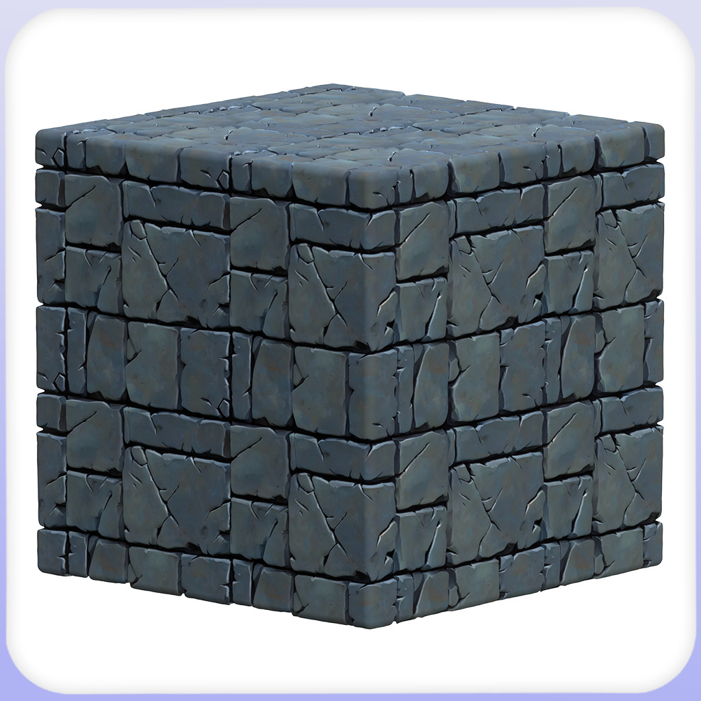 Stylized Stone Floor Seamless Texture Texture_5
