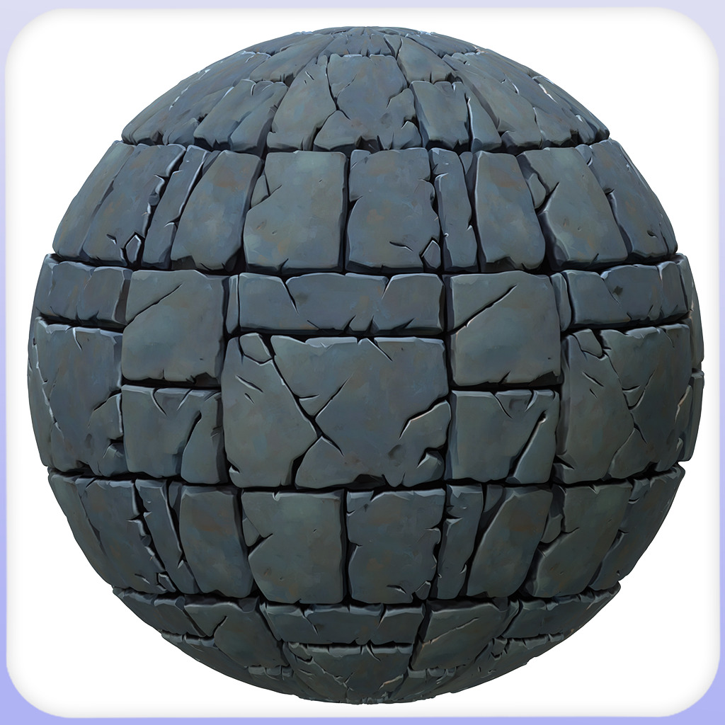 Stylized Stone Floor Seamless Texture Texture_2