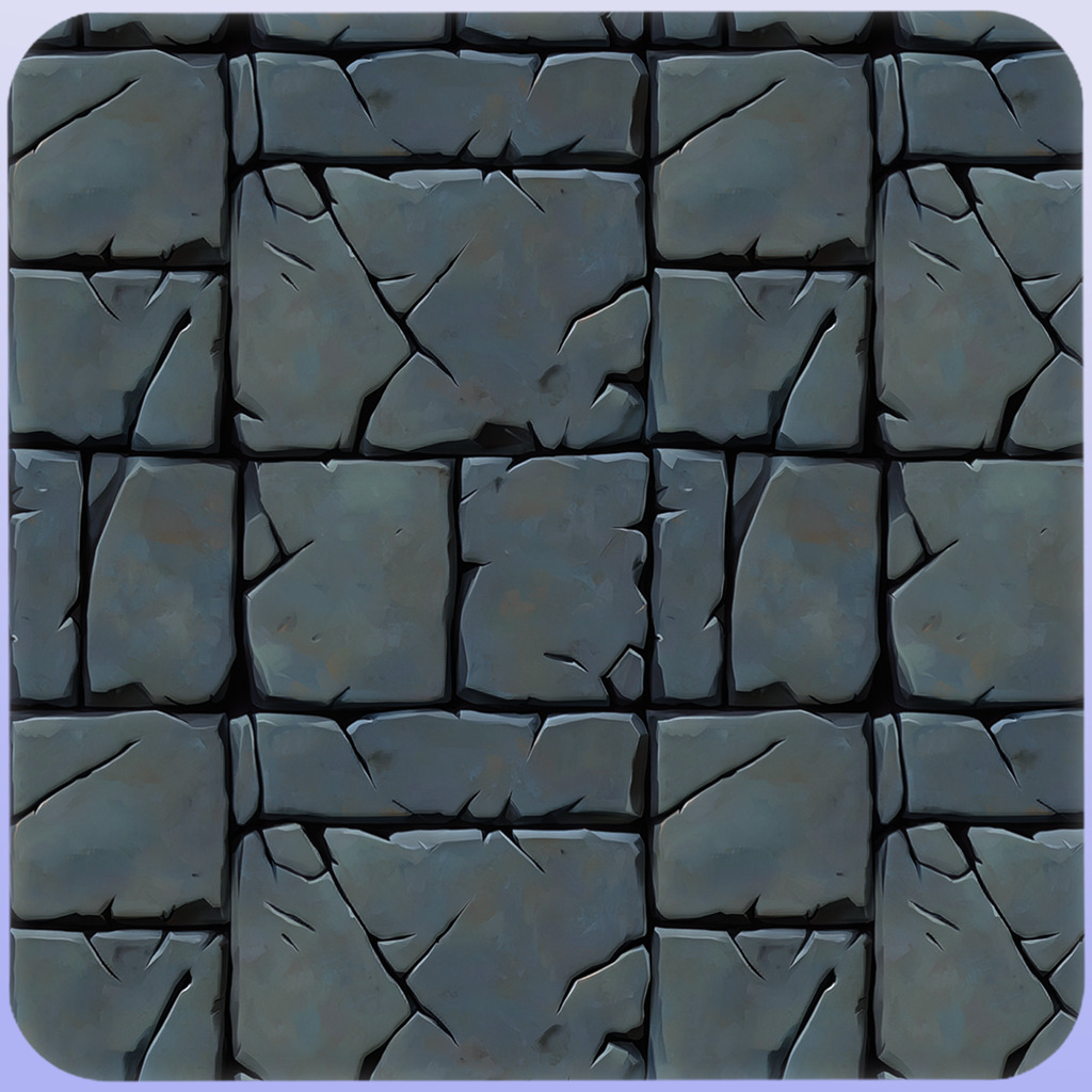 Stylized Stone Floor Seamless Texture Texture_4