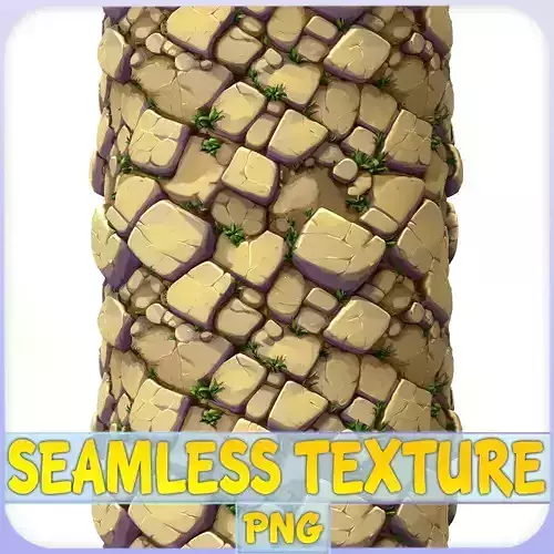Stylized Stone Floor Seamless Texture