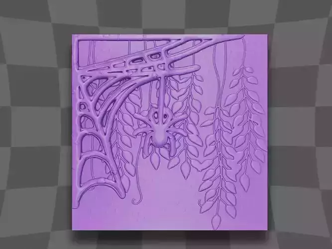 The small spider make web design