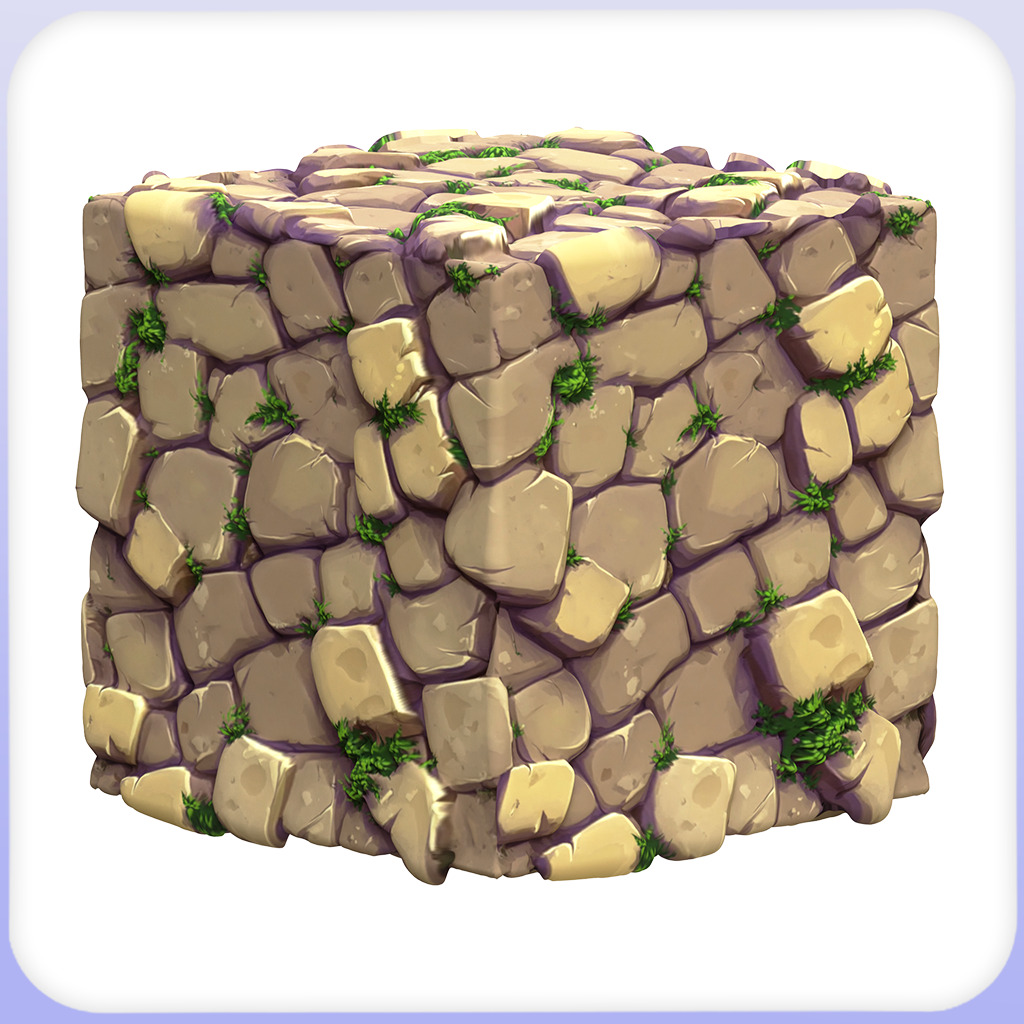 Stylized Stone Floor Seamless Texture Texture_3