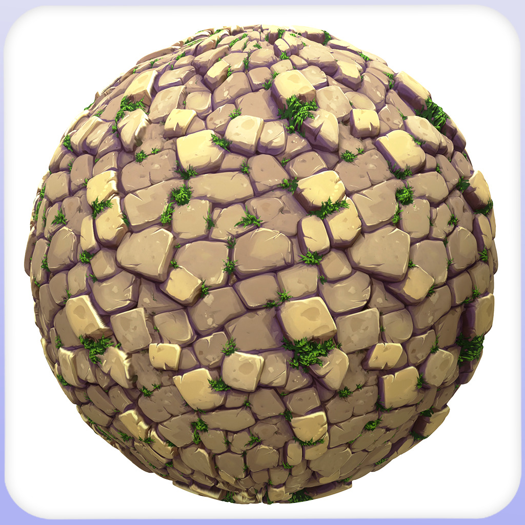 Stylized Stone Floor Seamless Texture Texture_4
