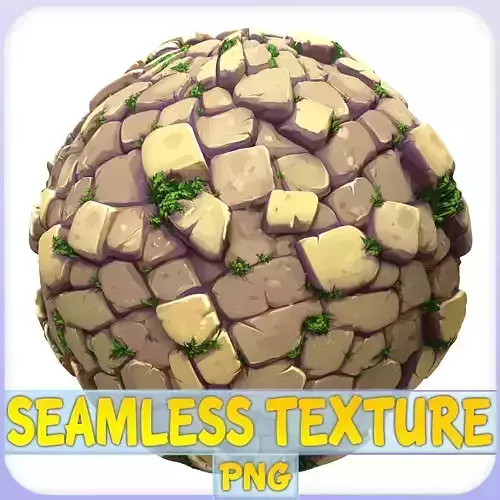 Stylized Stone Floor Seamless Texture