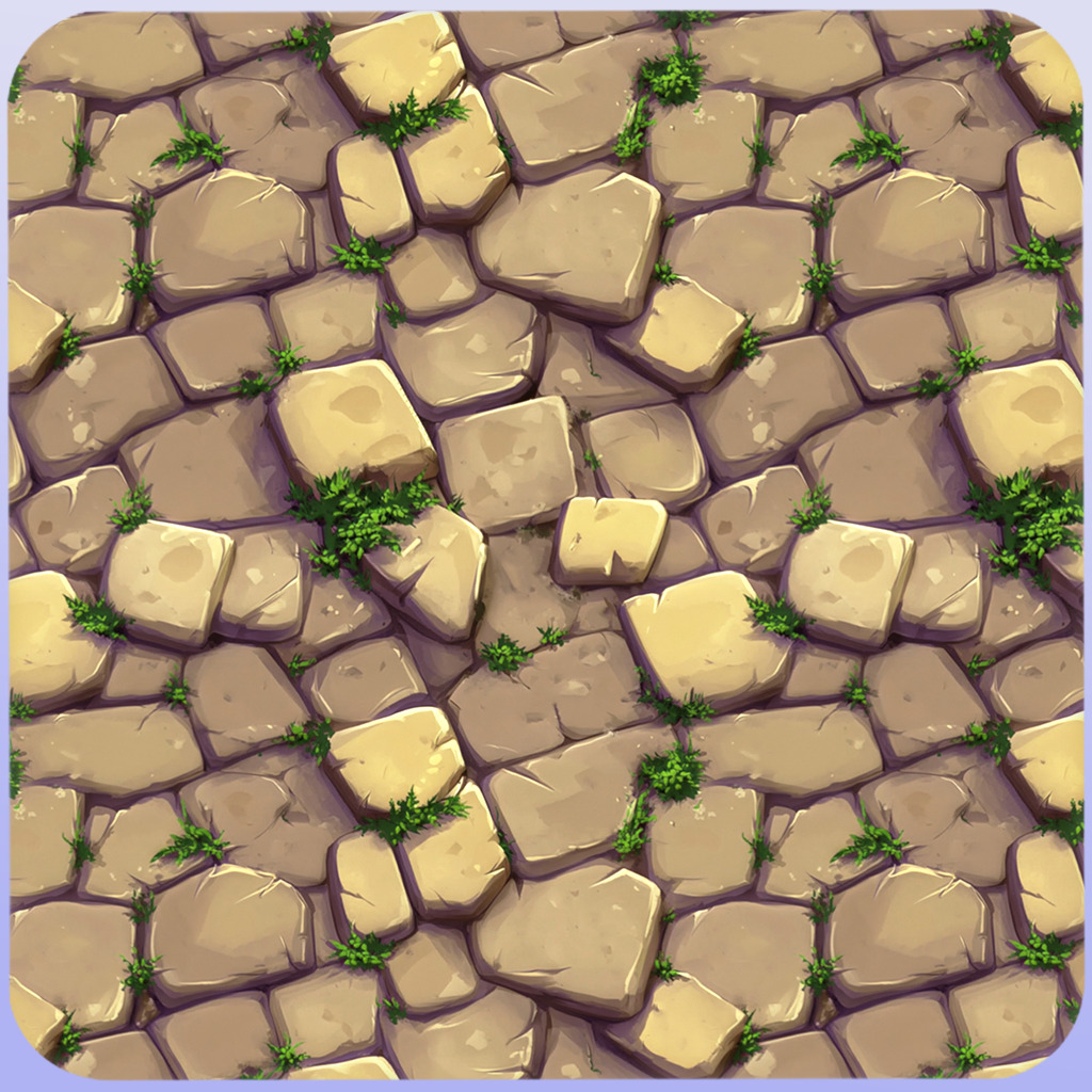 Stylized Stone Floor Seamless Texture Texture_5