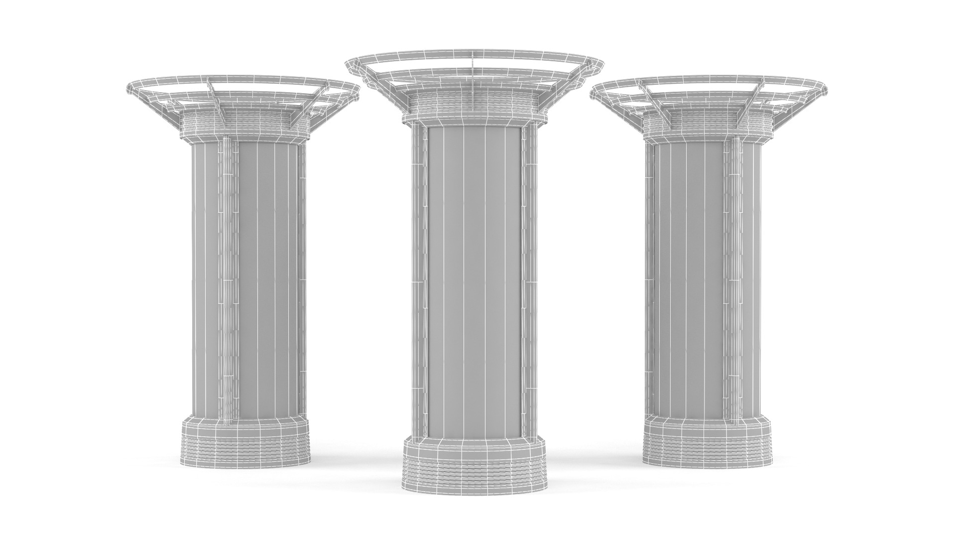 Digital Kiosk 3D model_5