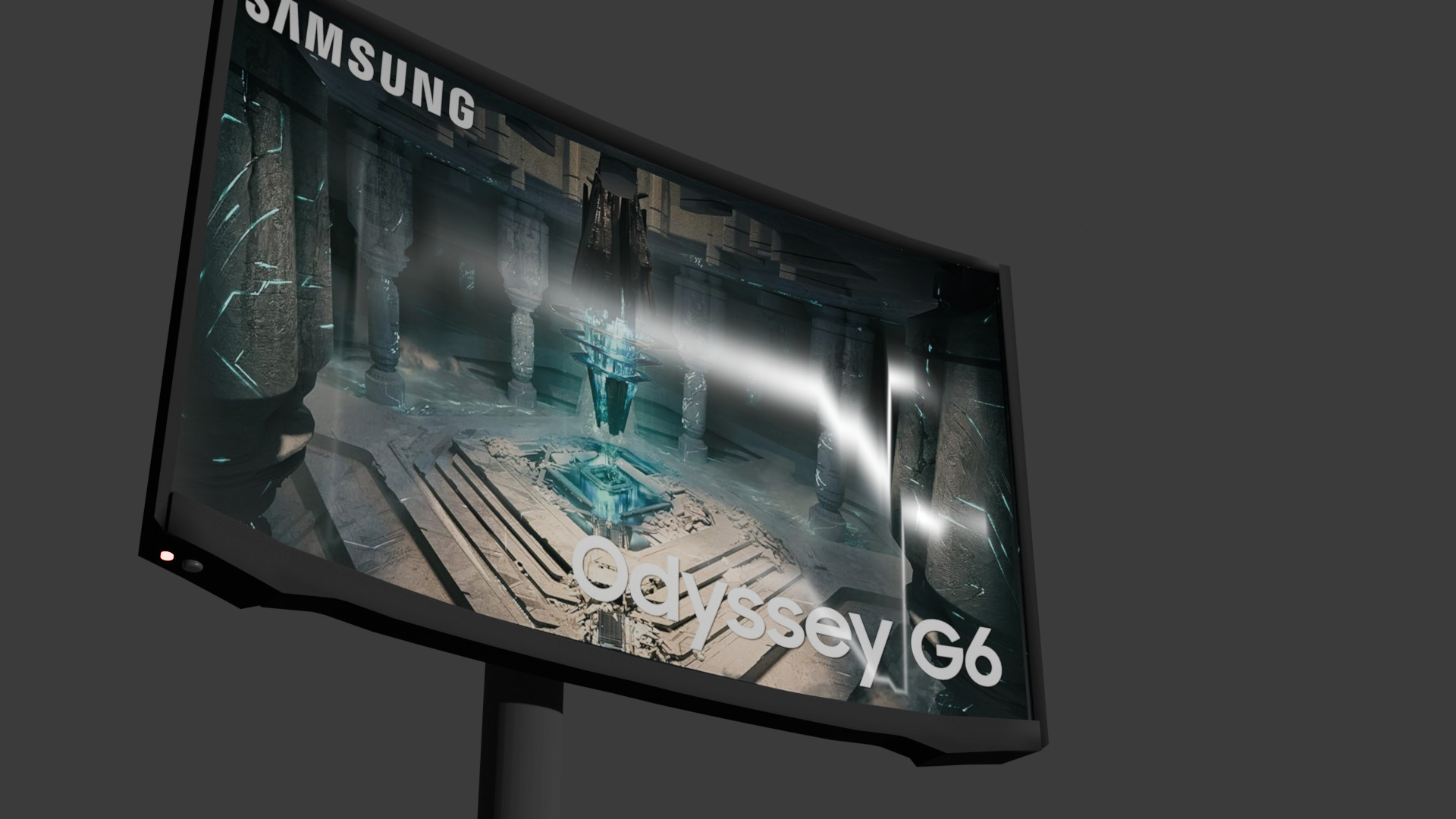 SAMSUNG 32 INCH CARVED MONITOR 3D model_2