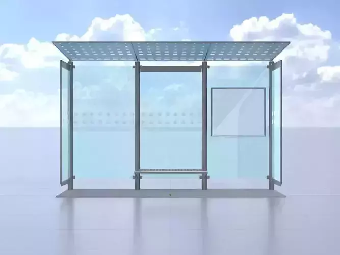 Bus Stop Version 1 with foundation