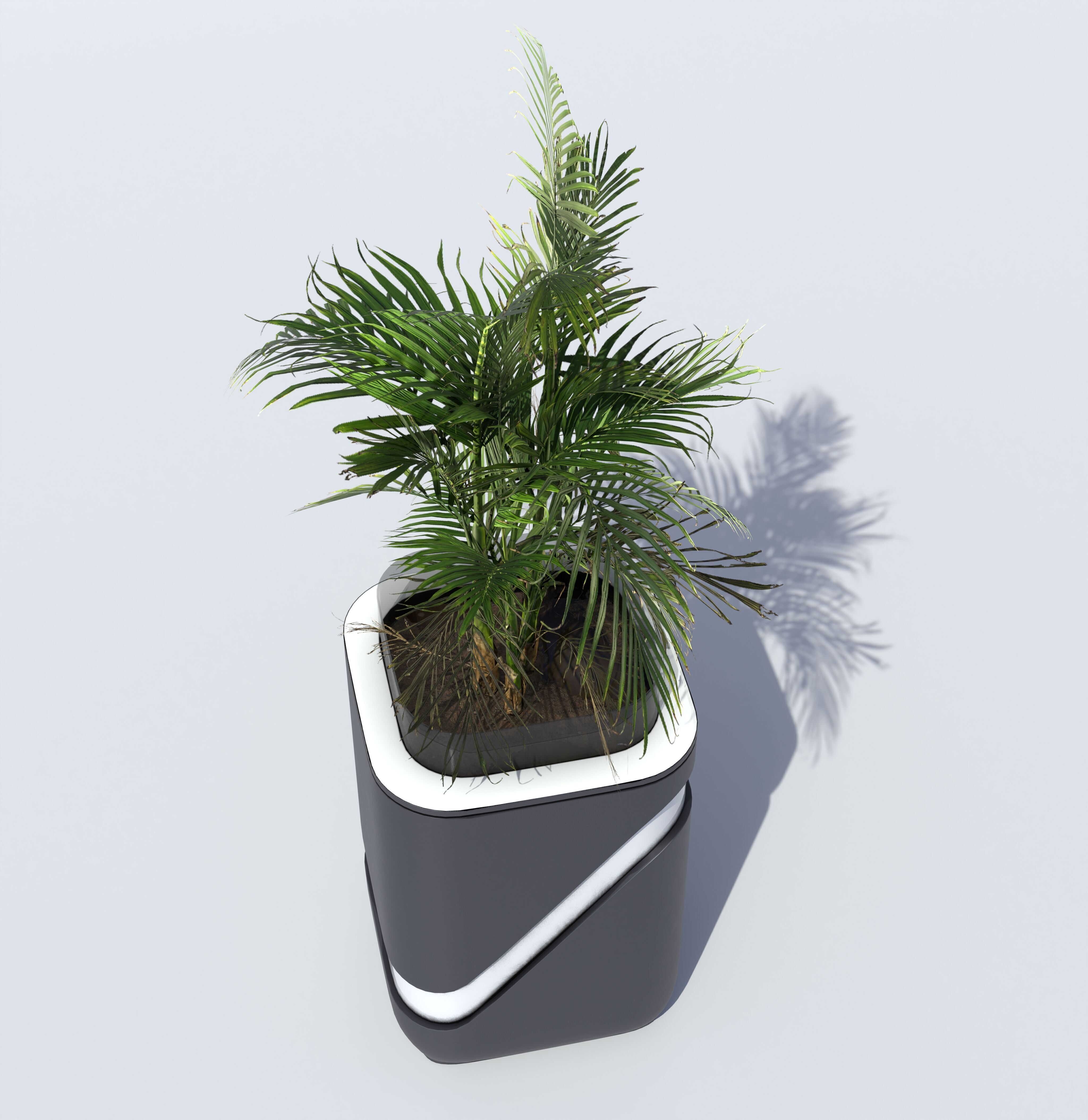 Modern Vase PBR Low-poly 3D model_4