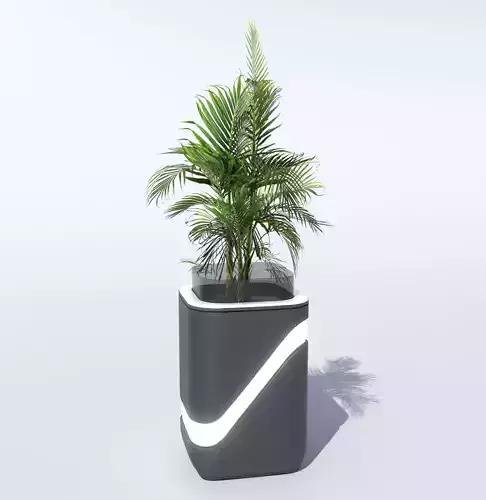 Modern Vase PBR Low-poly 3D model