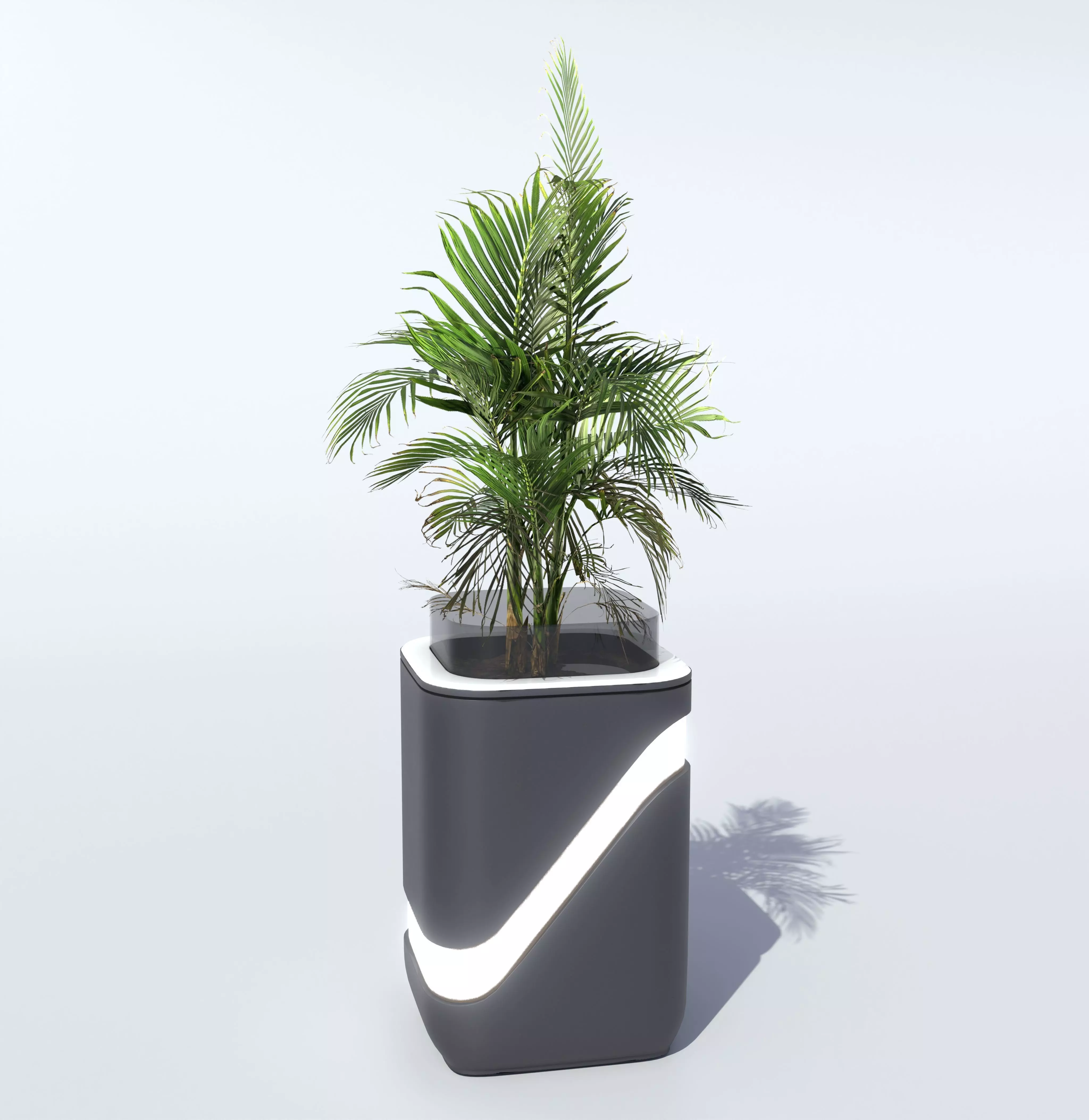 Modern Vase PBR Low-poly 3D model_0