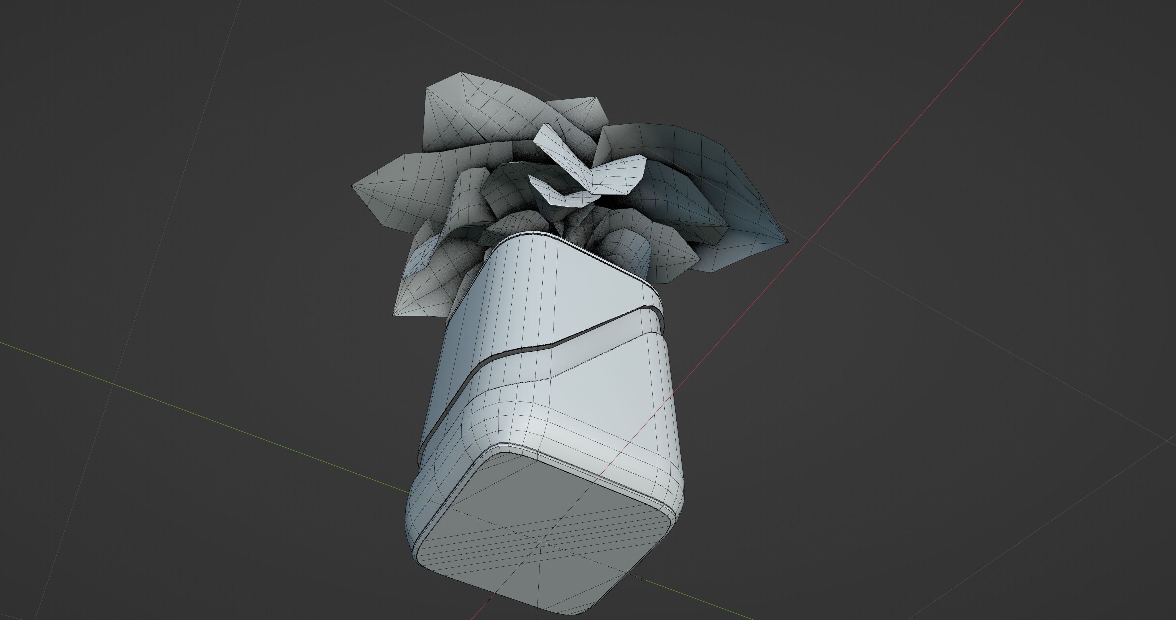 Modern Vase PBR Low-poly 3D model_8