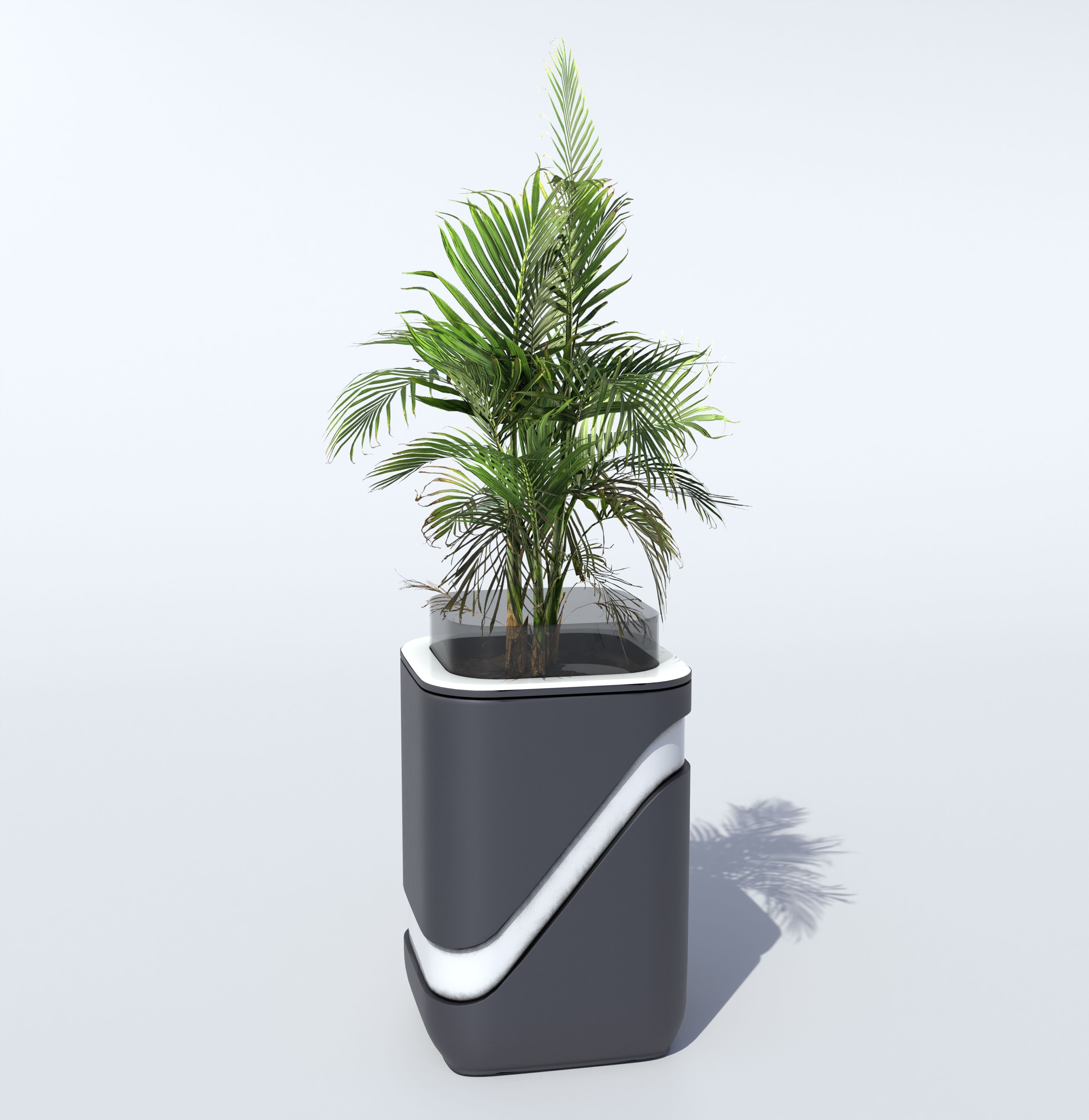 Modern Vase PBR Low-poly 3D model_1