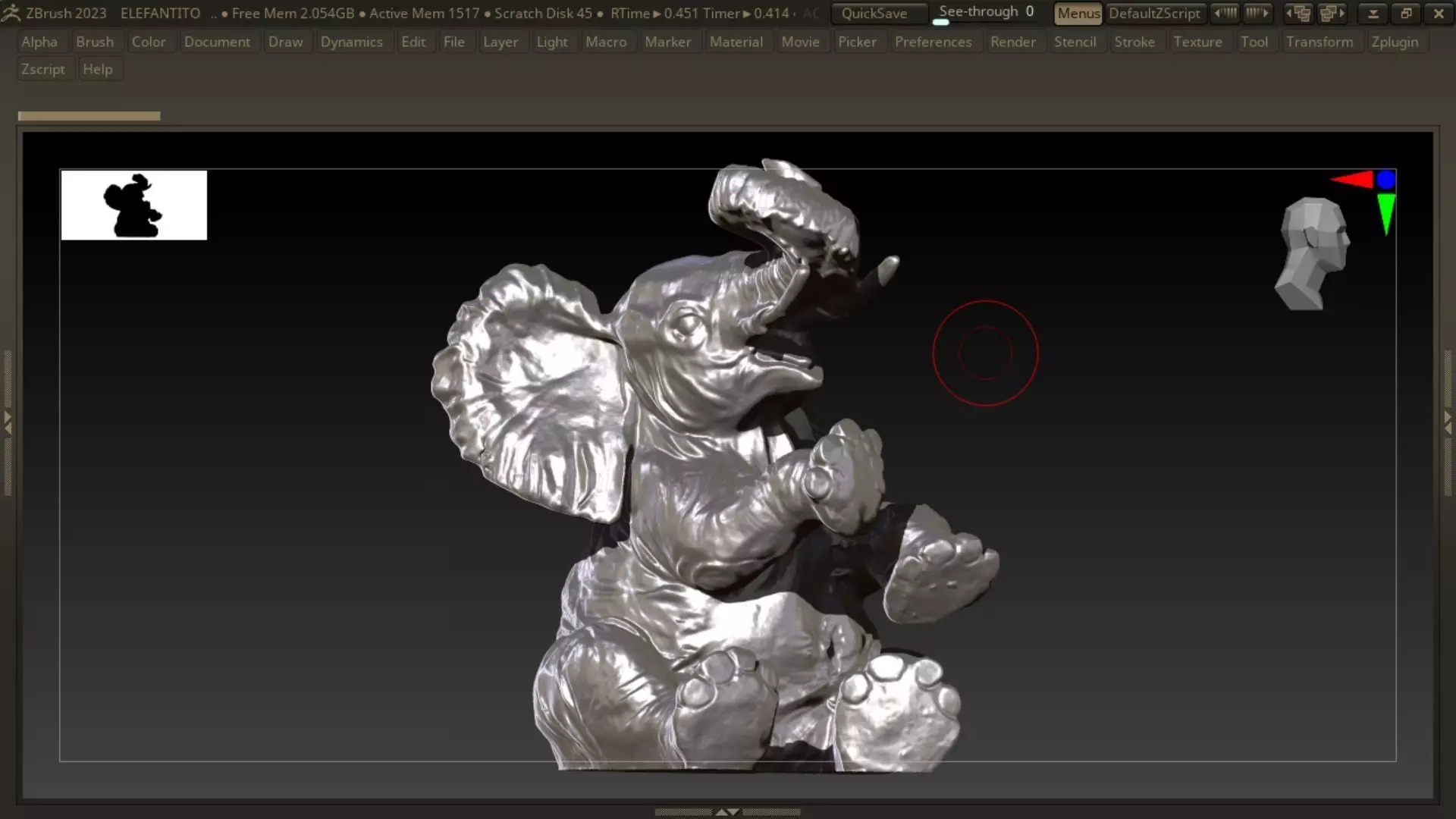 Baby Elephant 3D print model_0