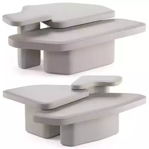 Lulu and Georgia Maro Nesting Coffee Tables 3D model