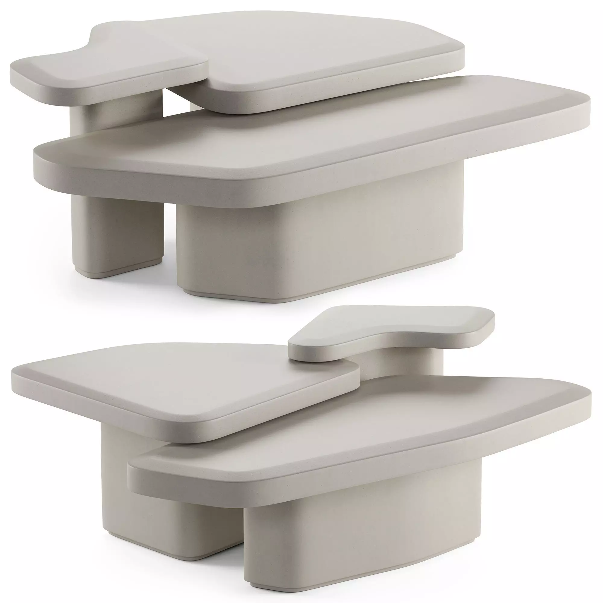 Lulu and Georgia Maro Nesting Coffee Tables 3D model_0