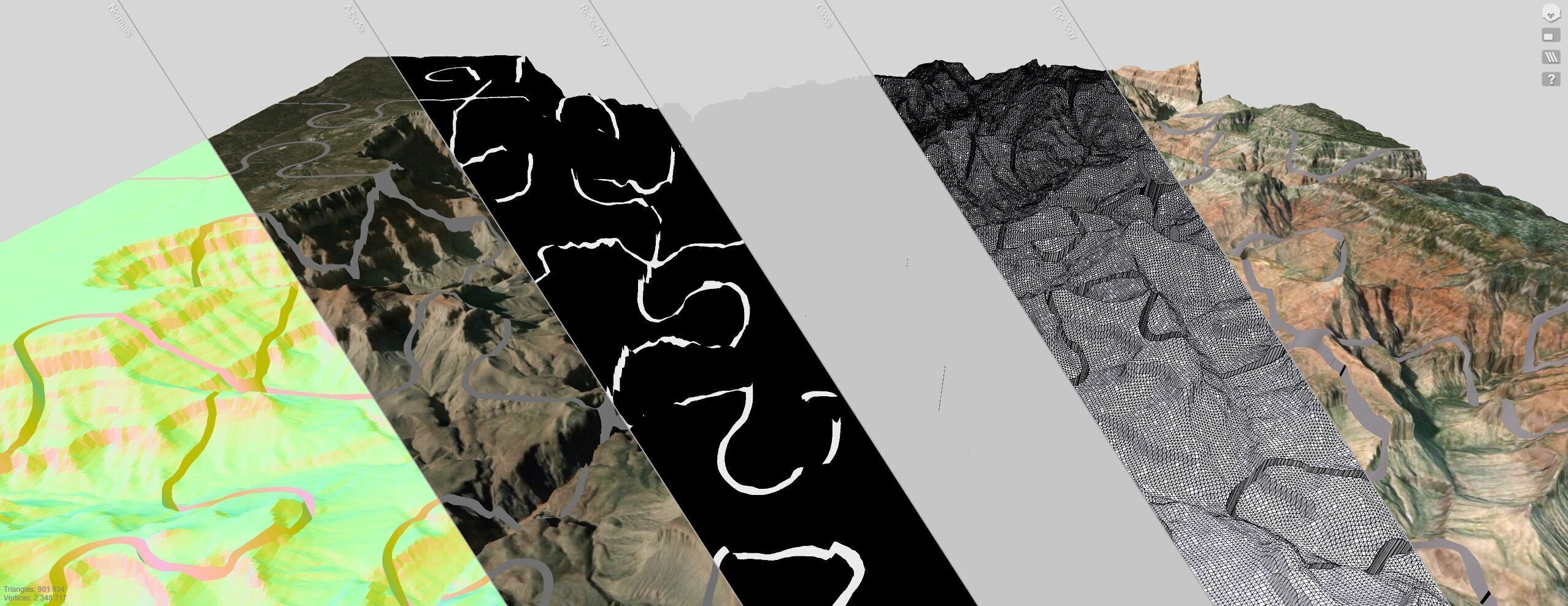 Puzzle Mountain landscape The Grand Canyon Arizona USA  3D print model_14