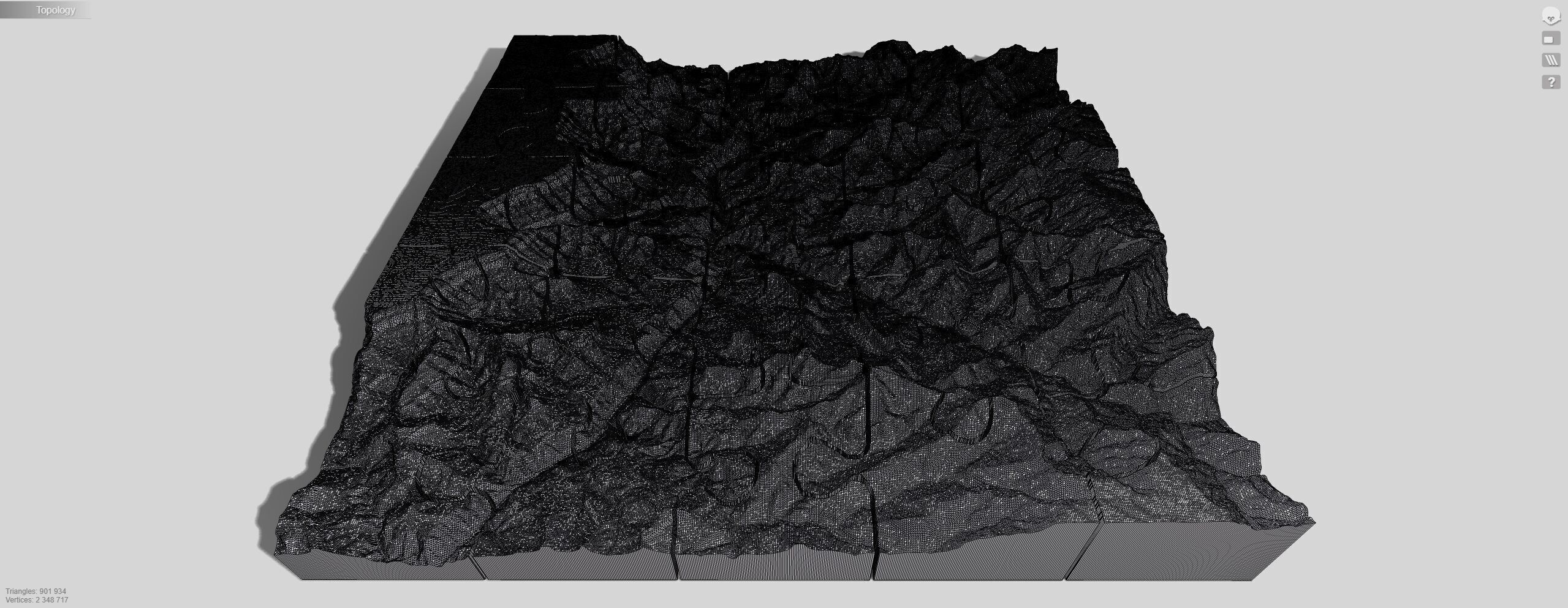 Puzzle Mountain landscape The Grand Canyon Arizona USA  3D print model_13