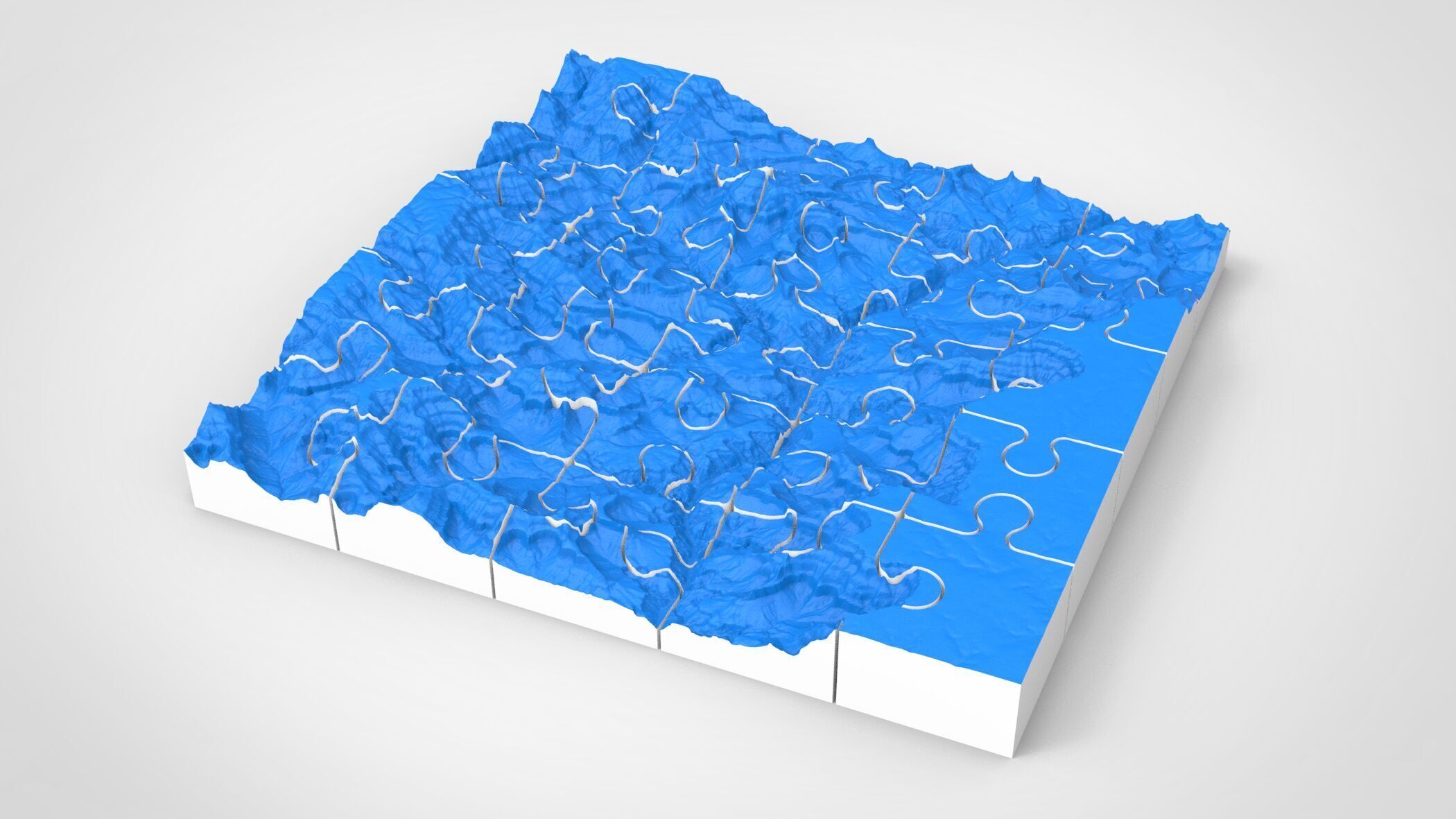 Puzzle Mountain landscape The Grand Canyon Arizona USA  3D print model_8