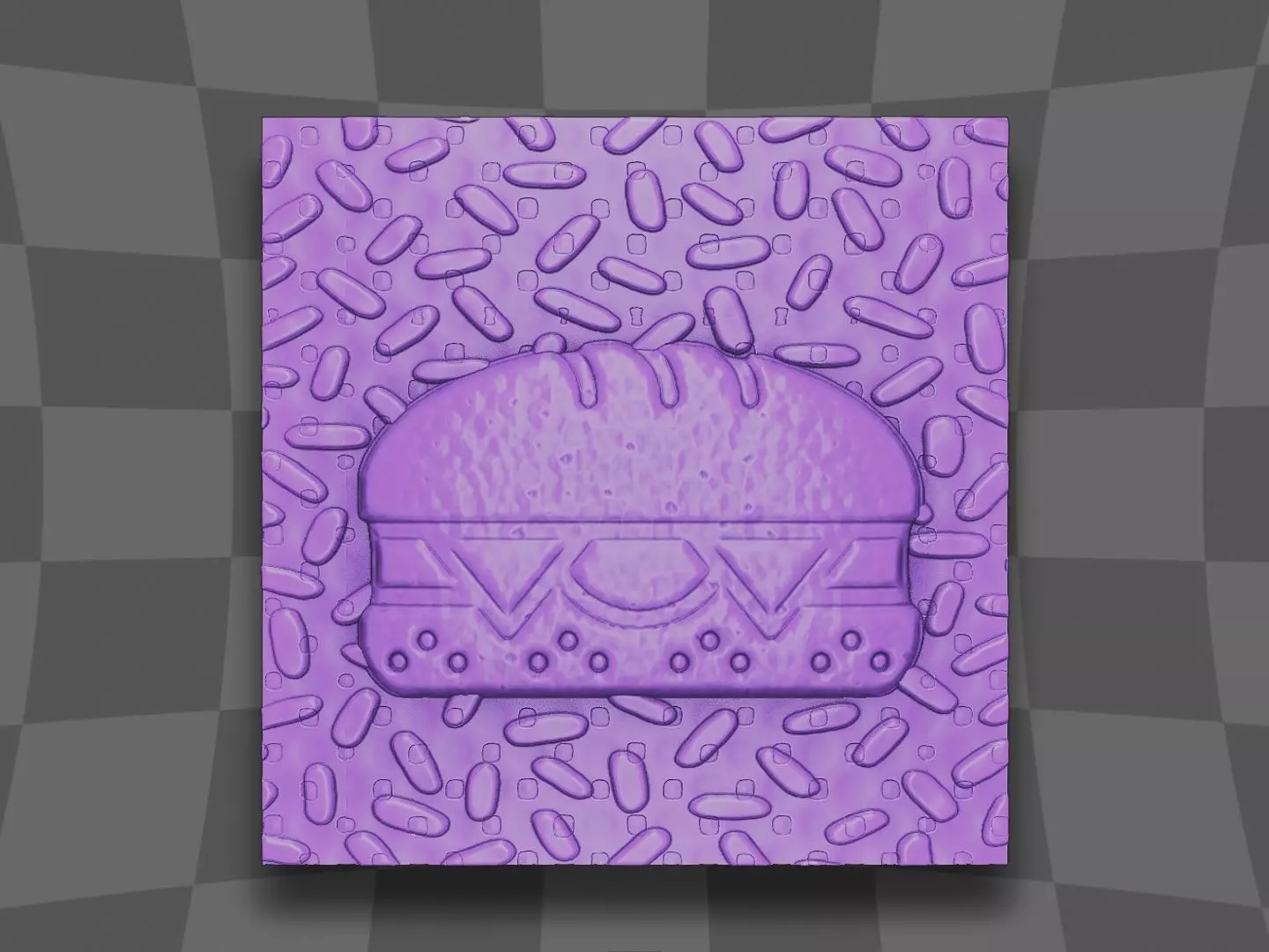 The Hamburger design 3D print model_0