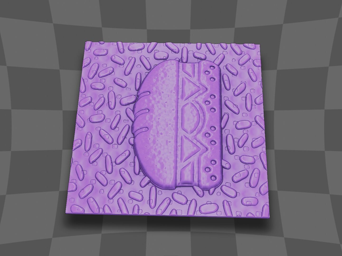 The Hamburger design 3D print model_7