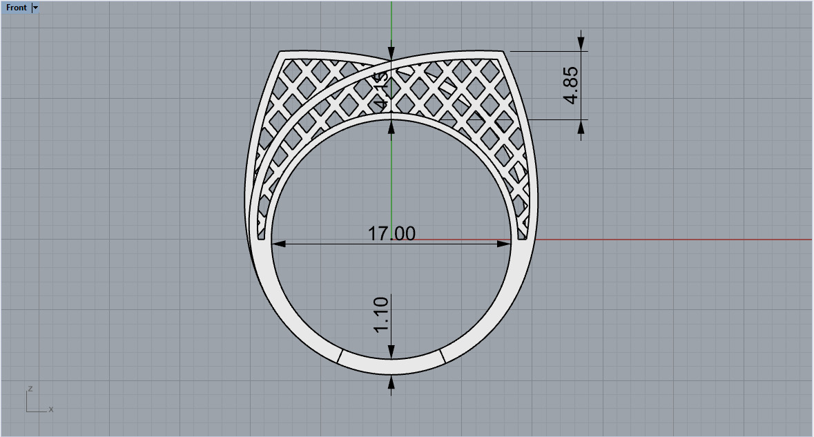 Lightweight ring model 794 3D print model_2