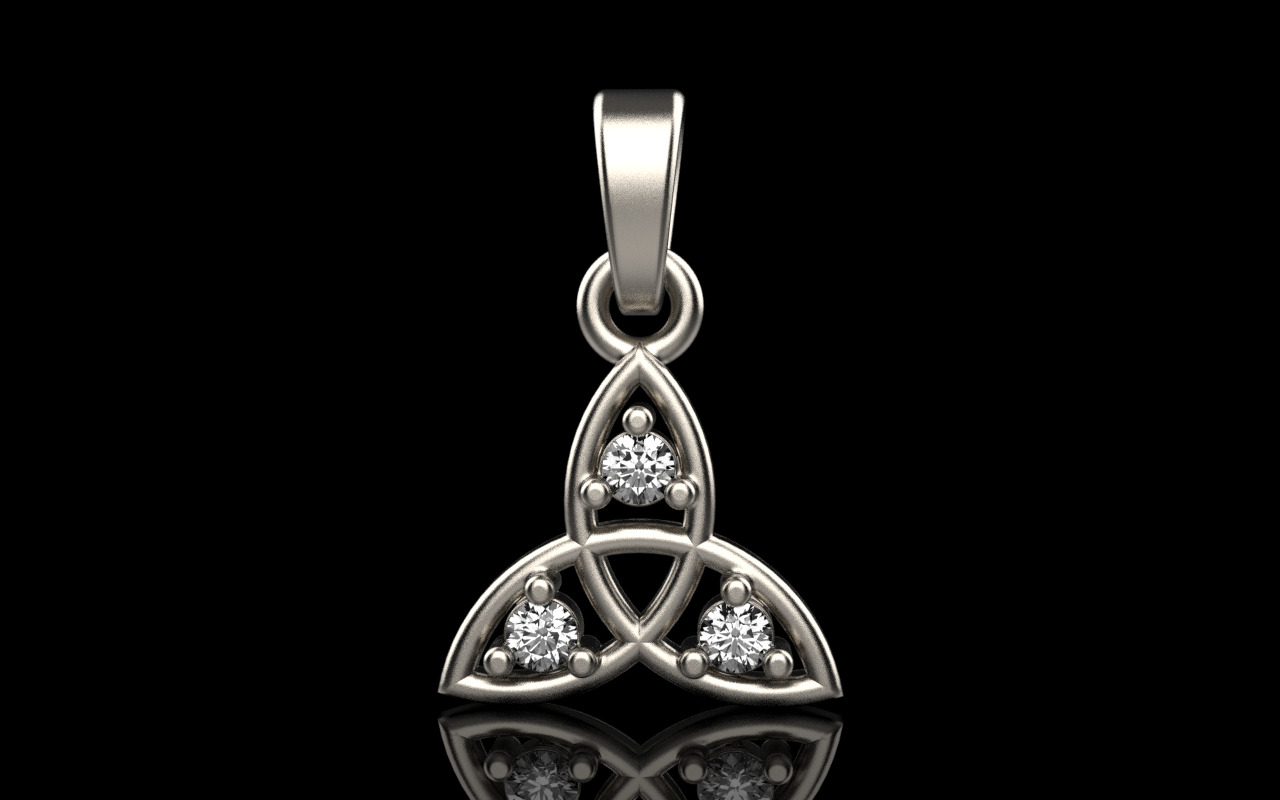 celtic knot pendant model 792 3D print model_10