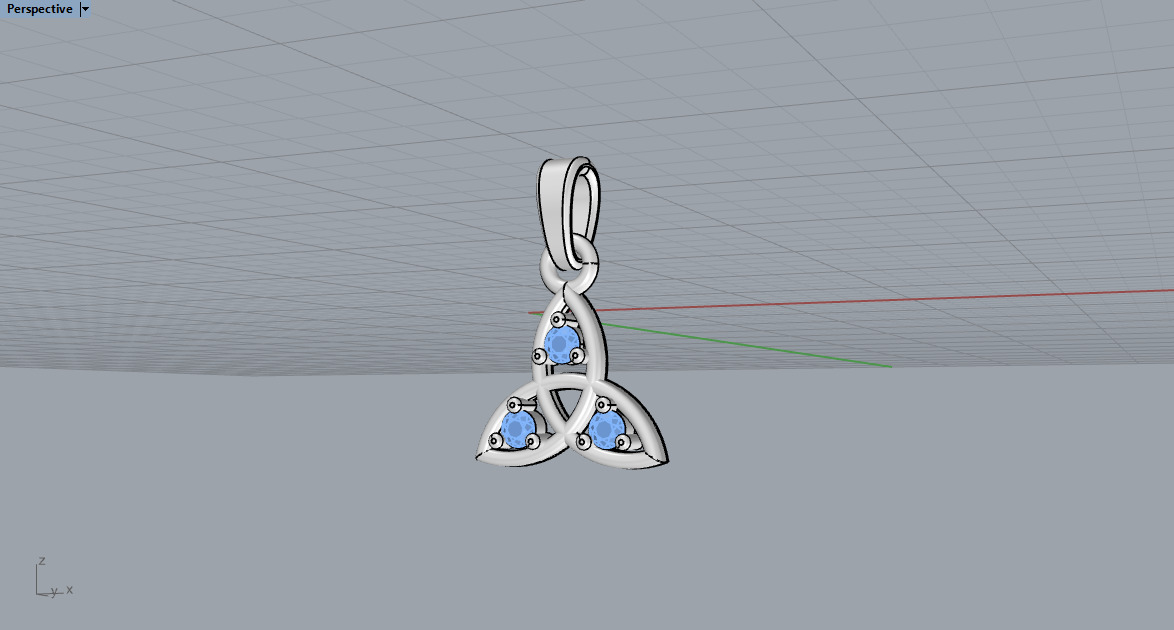 celtic knot pendant model 792 3D print model_9