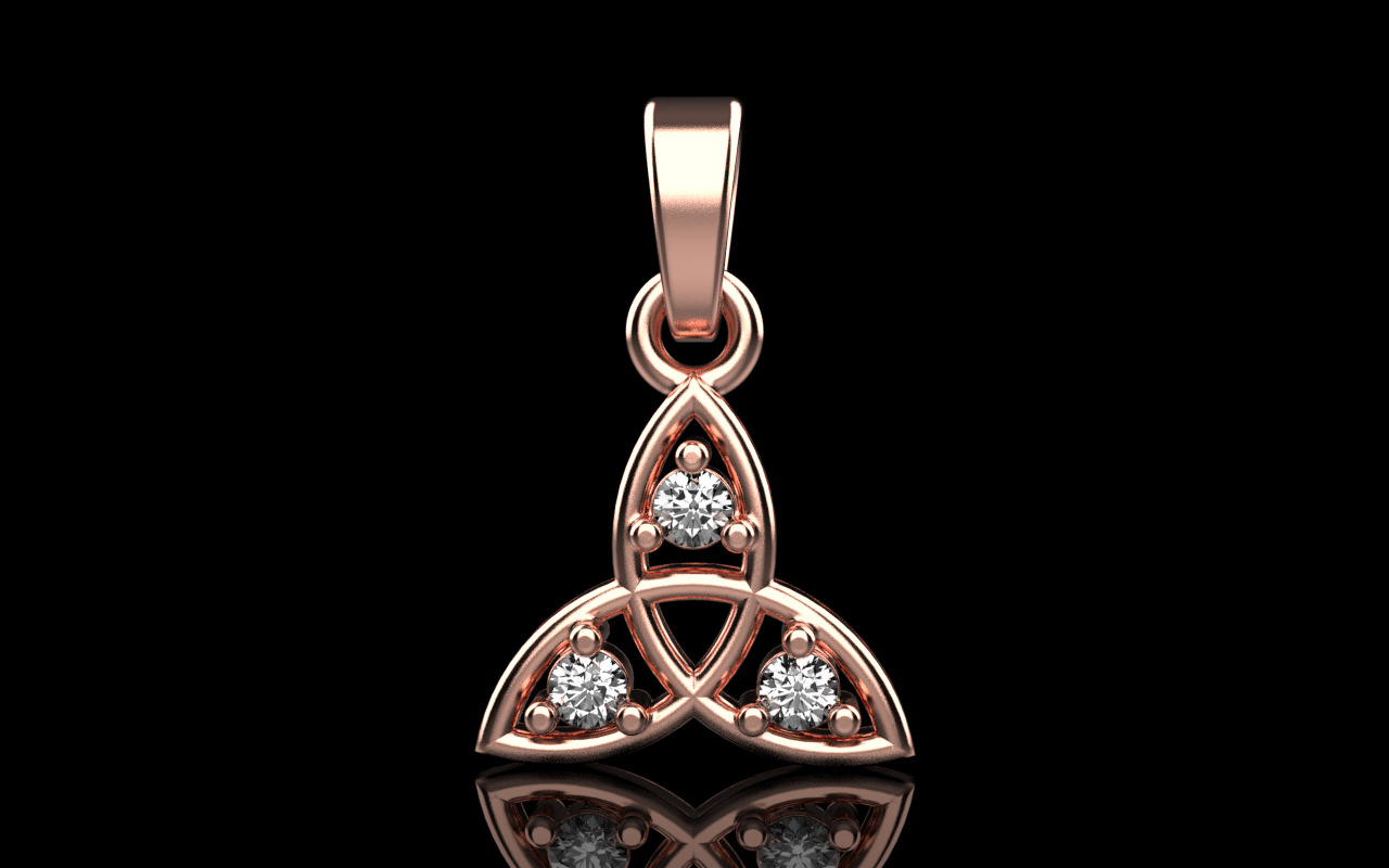celtic knot pendant model 792 3D print model_11