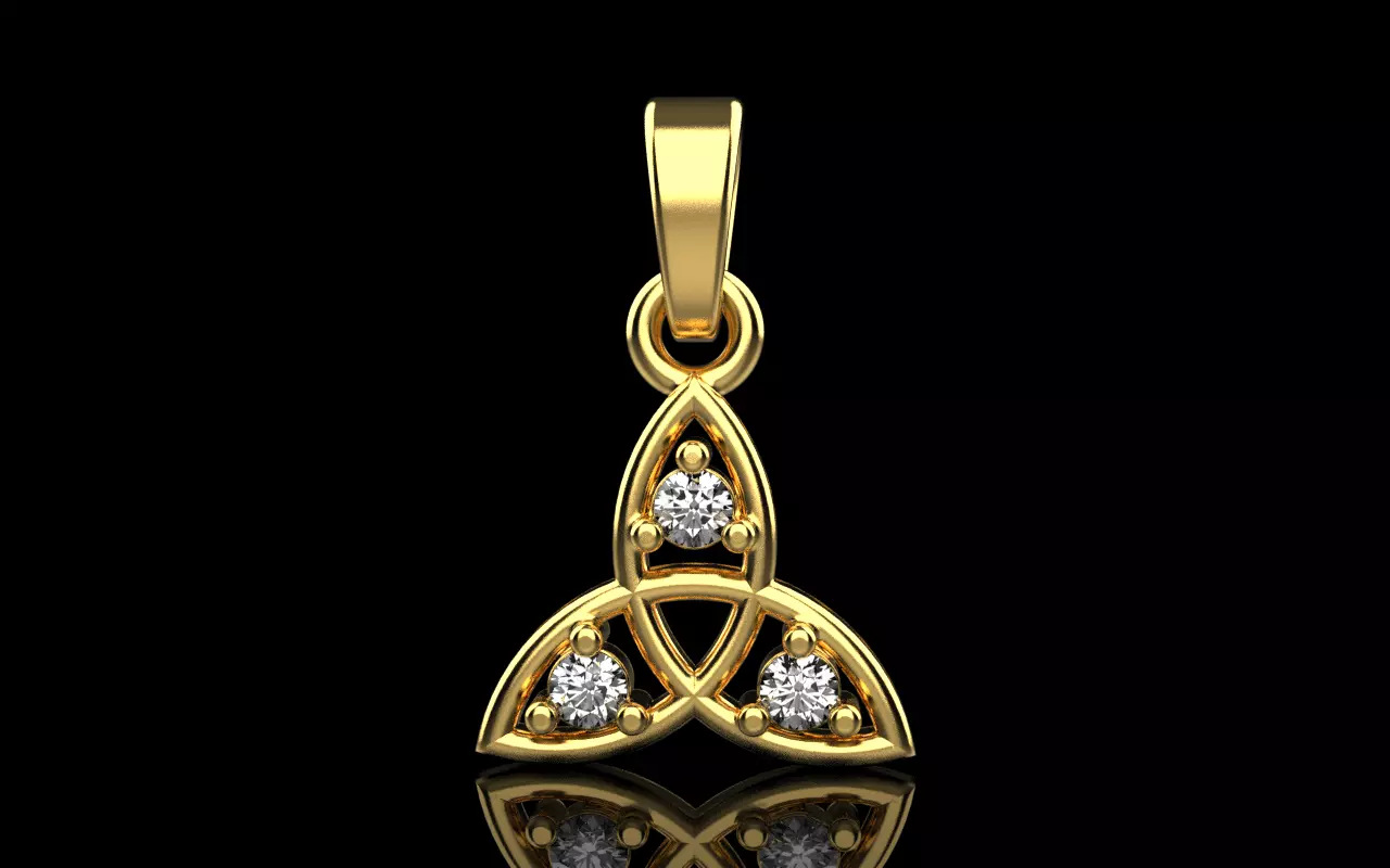 celtic knot pendant model 792 3D print model_0