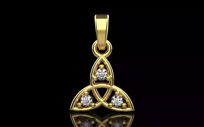 celtic knot pendant model 792 3D print model