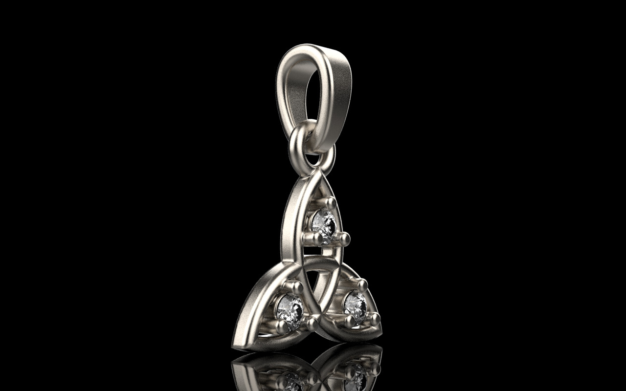 celtic knot pendant model 792 3D print model_14