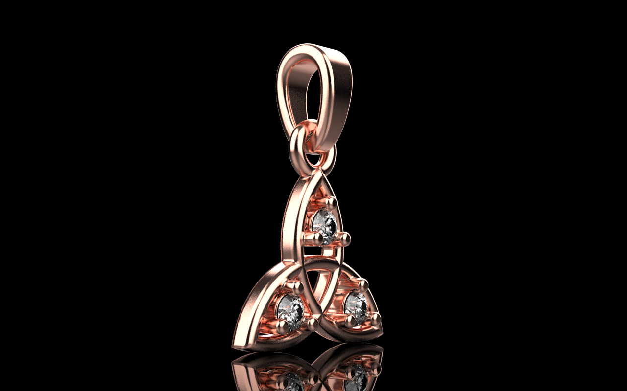 celtic knot pendant model 792 3D print model_15