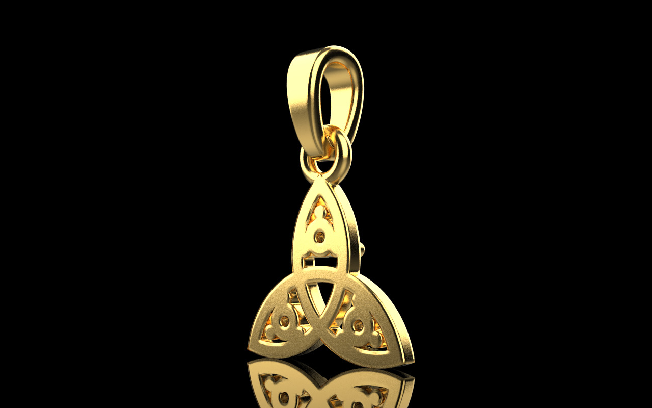celtic knot pendant model 792 3D print model_2